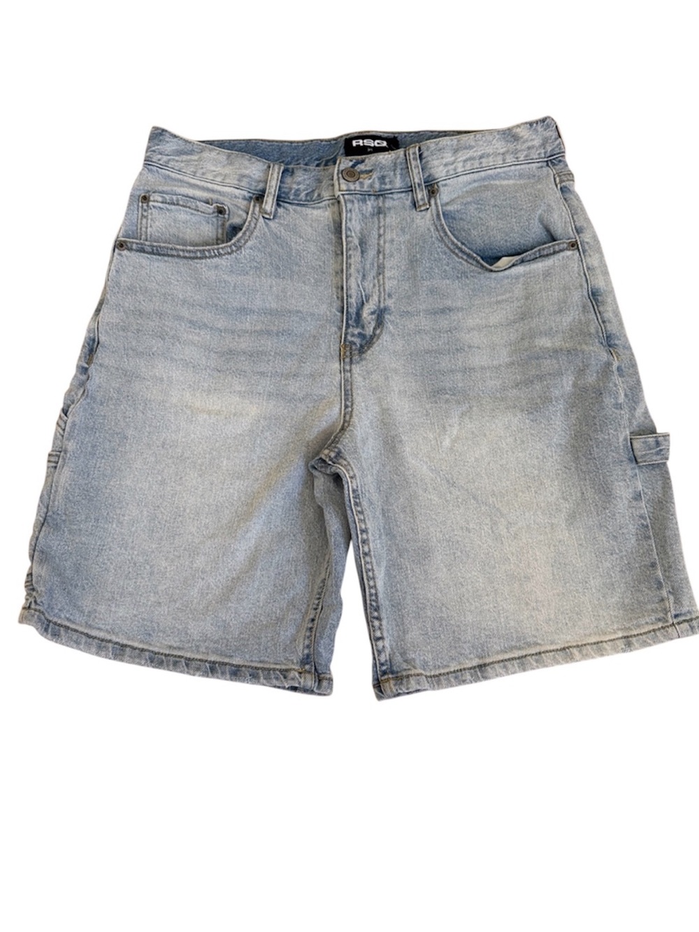 RSQ Light Wash Denim Carpenter Shorts / jort Light Blue Size 32